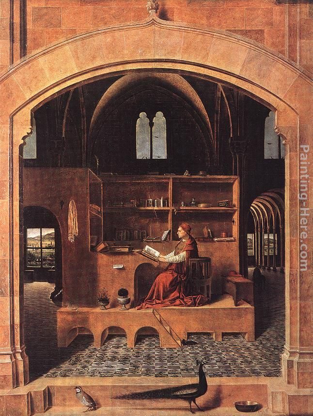 Antonello da Messina St. Jerome in his Study